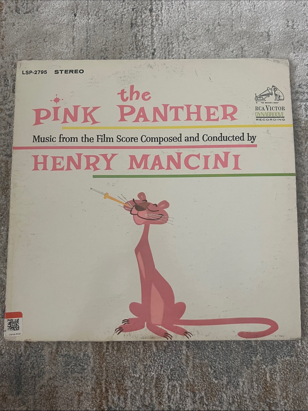 RCA Victor Henry Mancini The Pink Panther LSP-2795 12" Vinyl LP Stereo